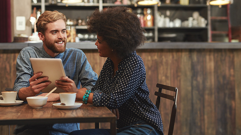 Customer checking repair progress updates online